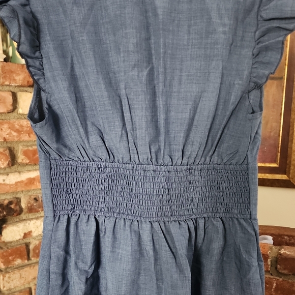 NWT Cupshe Blue Button Front Mini Dress Medium - Picture 6 of 10